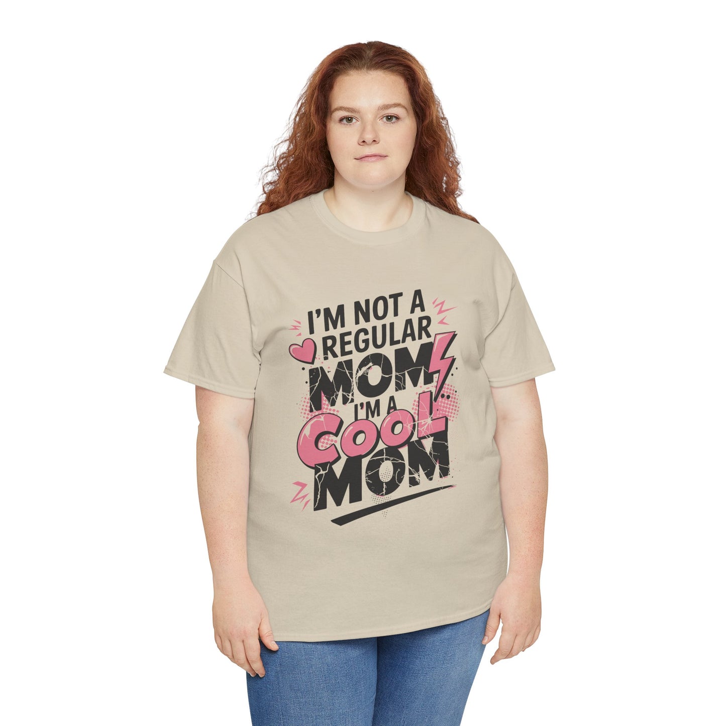 Unisex Heavy Cotton Tee (I'm Not a Regular Mom, I'm a Cool Mom)