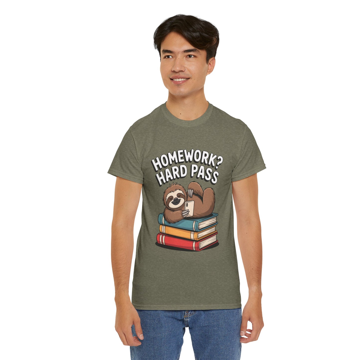 Unisex Heavy Cotton Tee (Homework? Hard Pass)