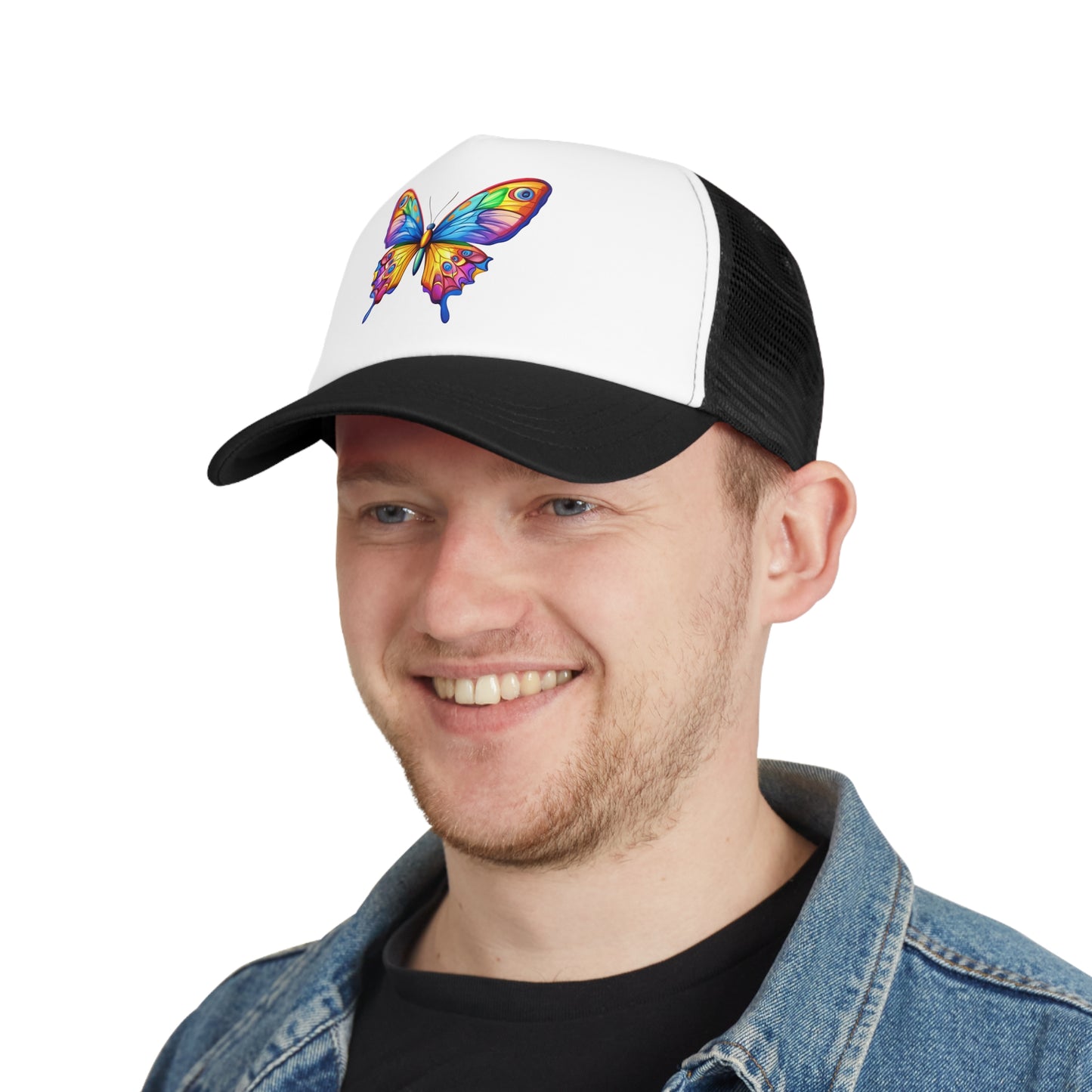 Mesh Cap (Colorful Butterfly)