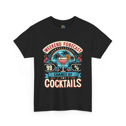 Unisex Heavy Cotton Tee (99% Chance of Cocktails)