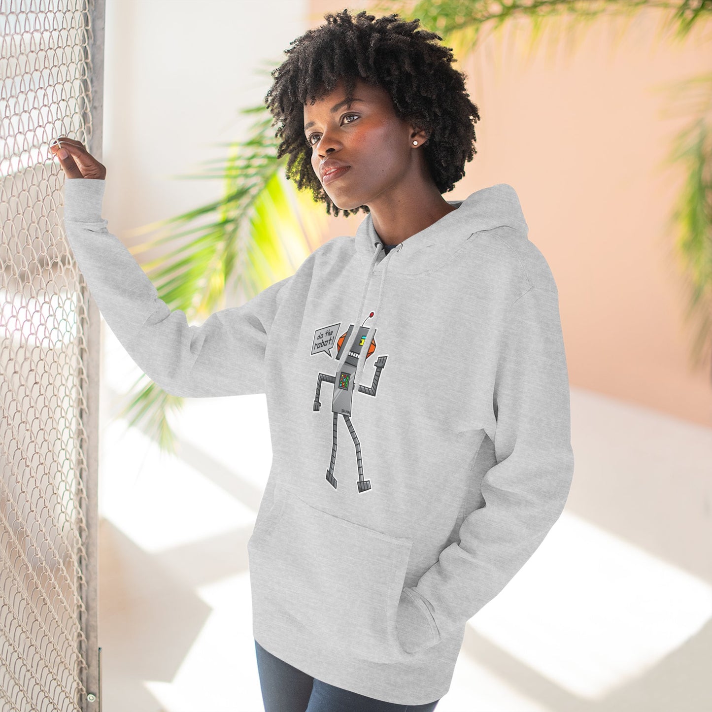 Three-Panel Fleece Hoodie (Do the Robot)