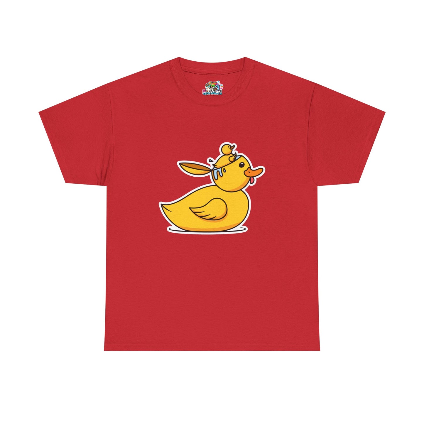 Unisex Heavy Cotton Tee (Duck Bird Brain)