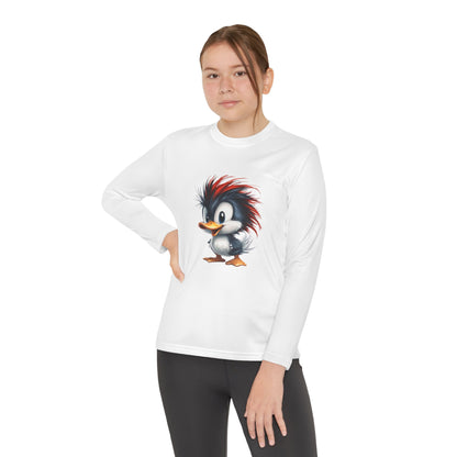 Youth Long Sleeve Competitor Tee (Red Hair Duck)