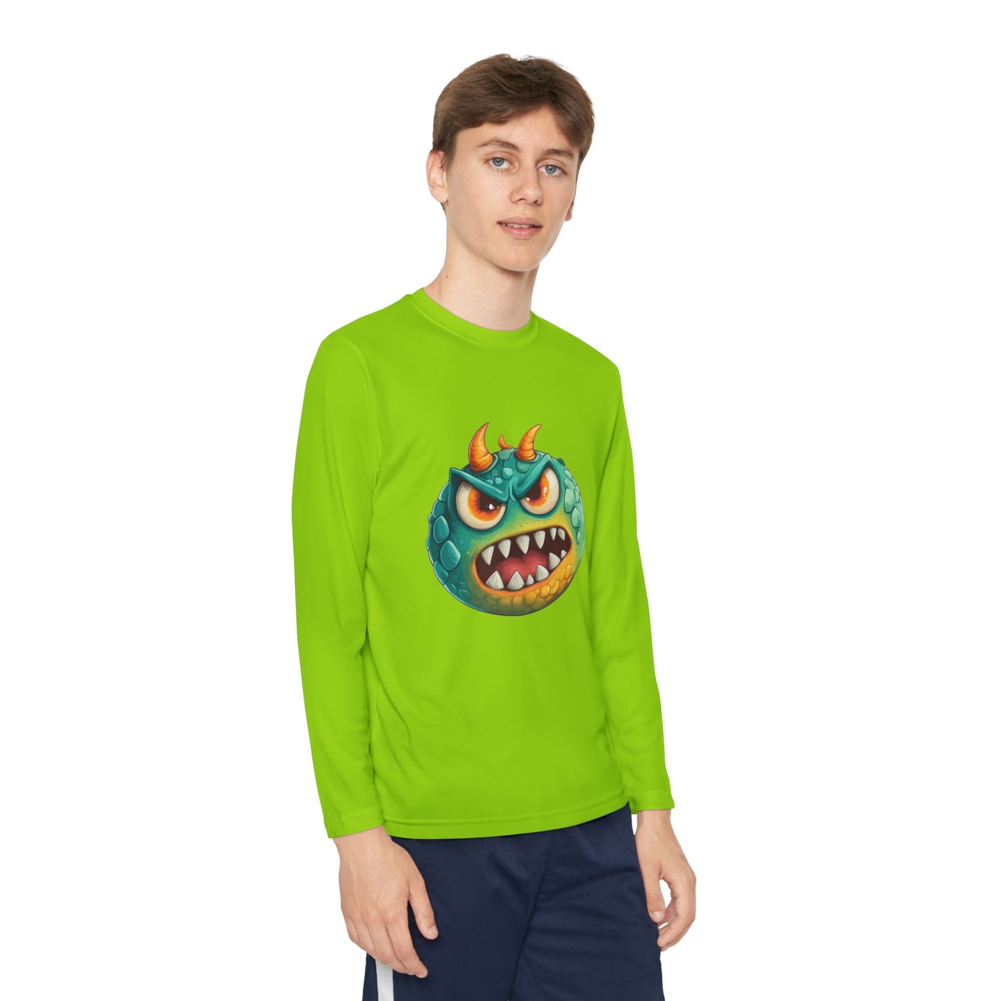 Youth Long Sleeve Competitor Tee (Green Monster 2)