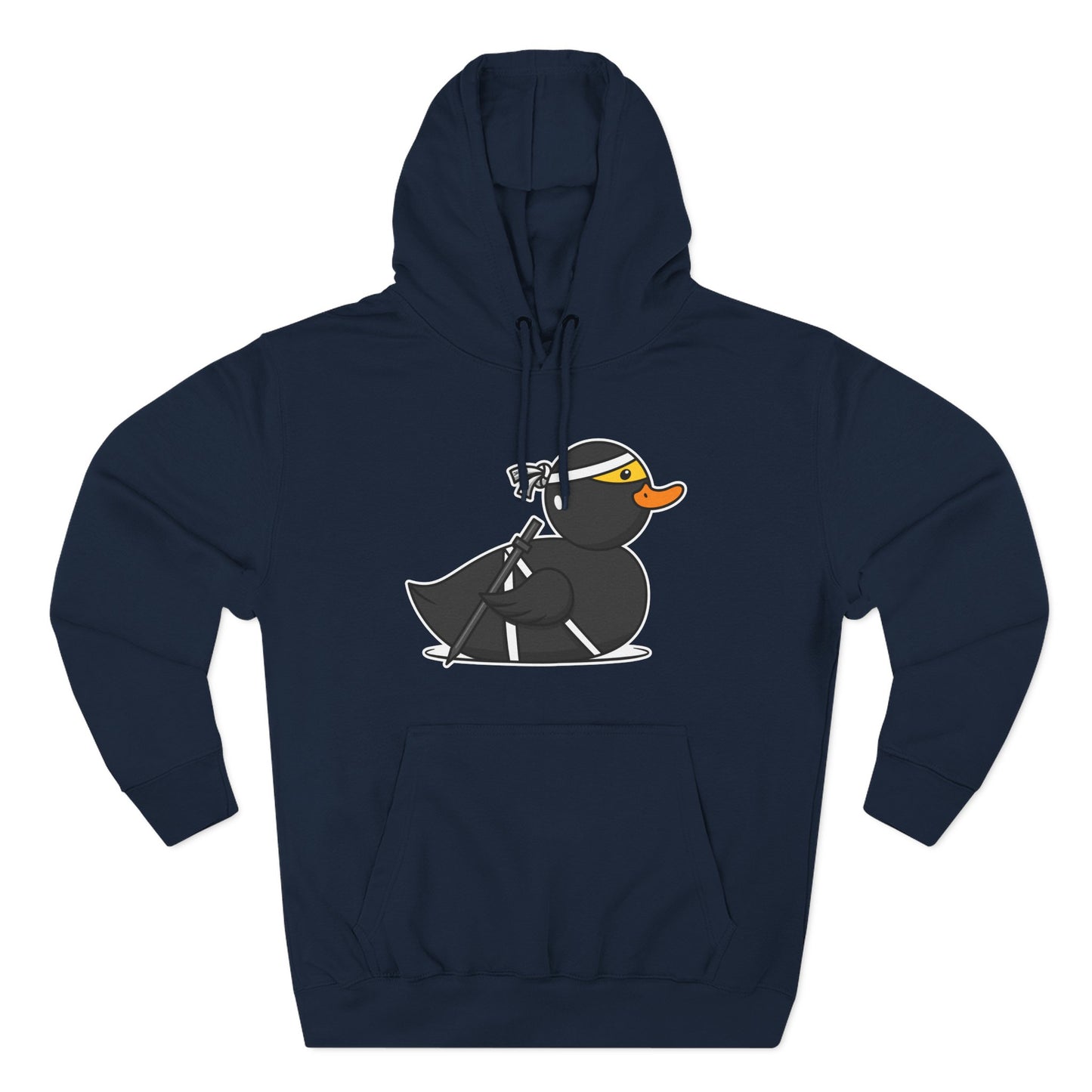 Three-Panel Fleece Hoodie (Ninja Duck)