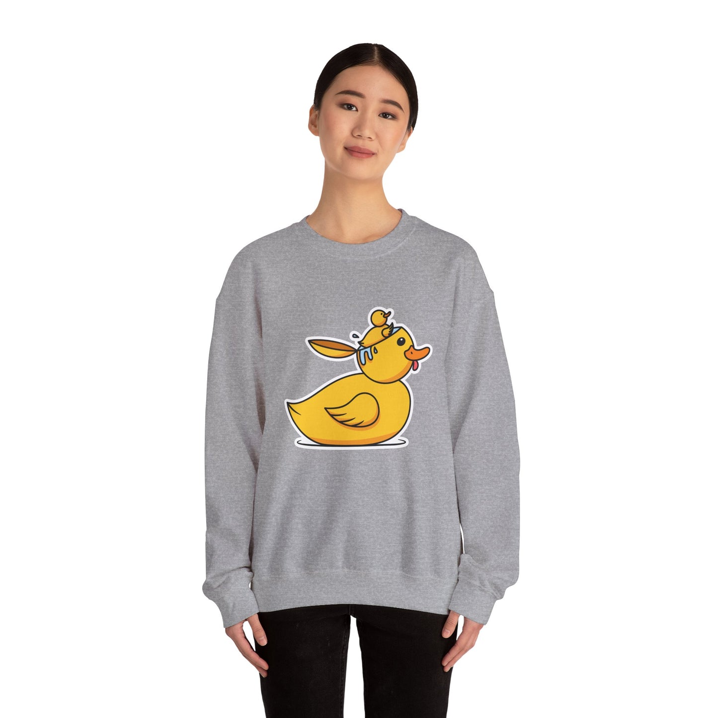 Unisex Heavy Blend™ Crewneck Sweatshirt (Duck Bird Brain)