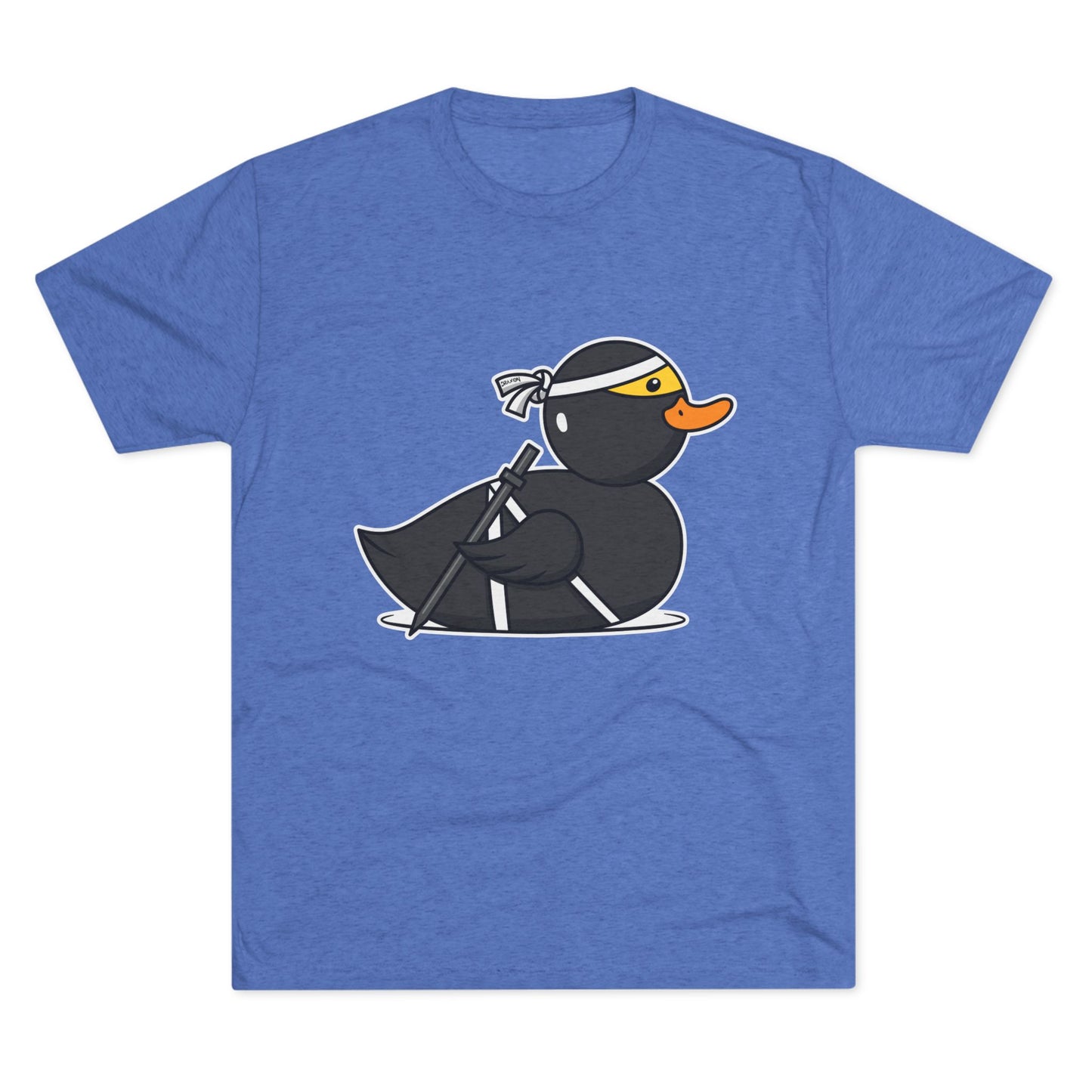Unisex Tri-Blend Crew Tee (Ninja Duck)