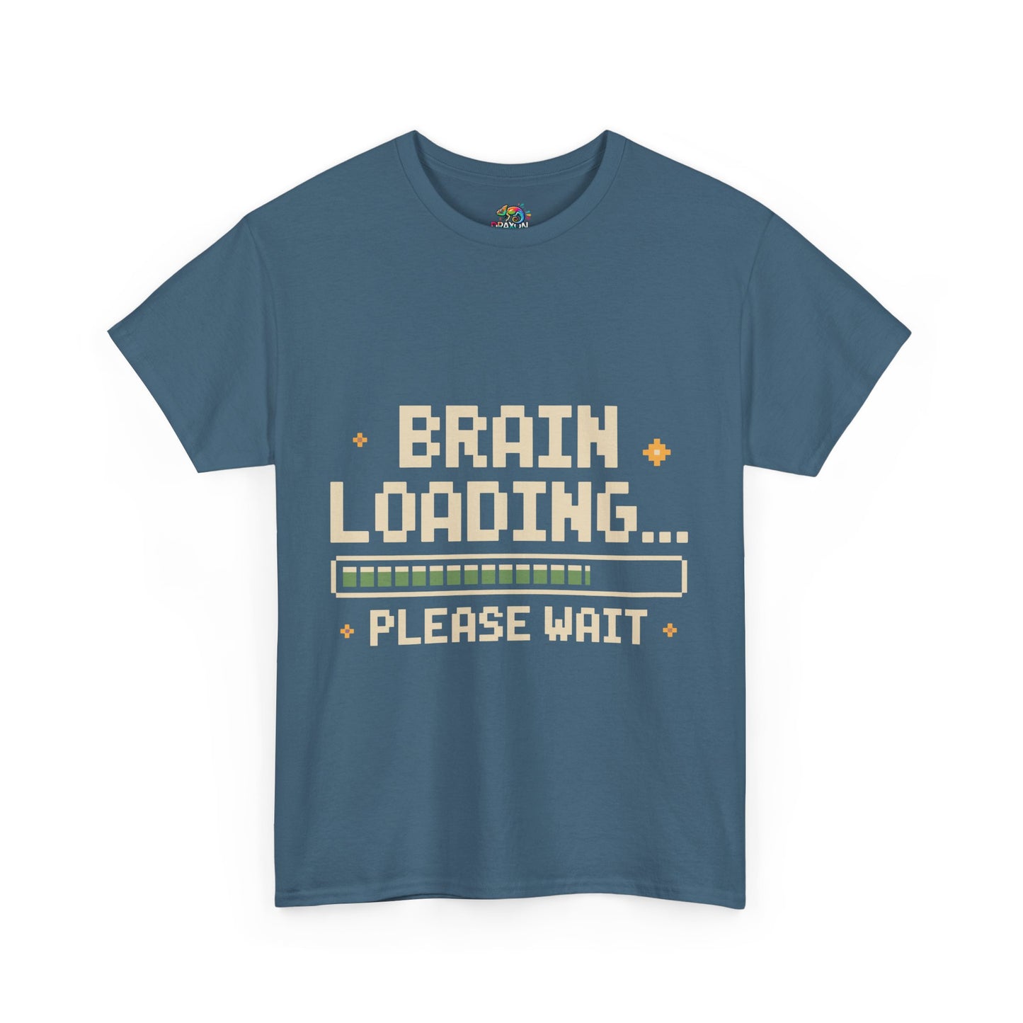 Unisex Heavy Cotton Tee (Brain Loading...Please Wait)