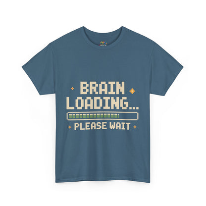 Unisex Heavy Cotton Tee (Brain Loading...Please Wait)