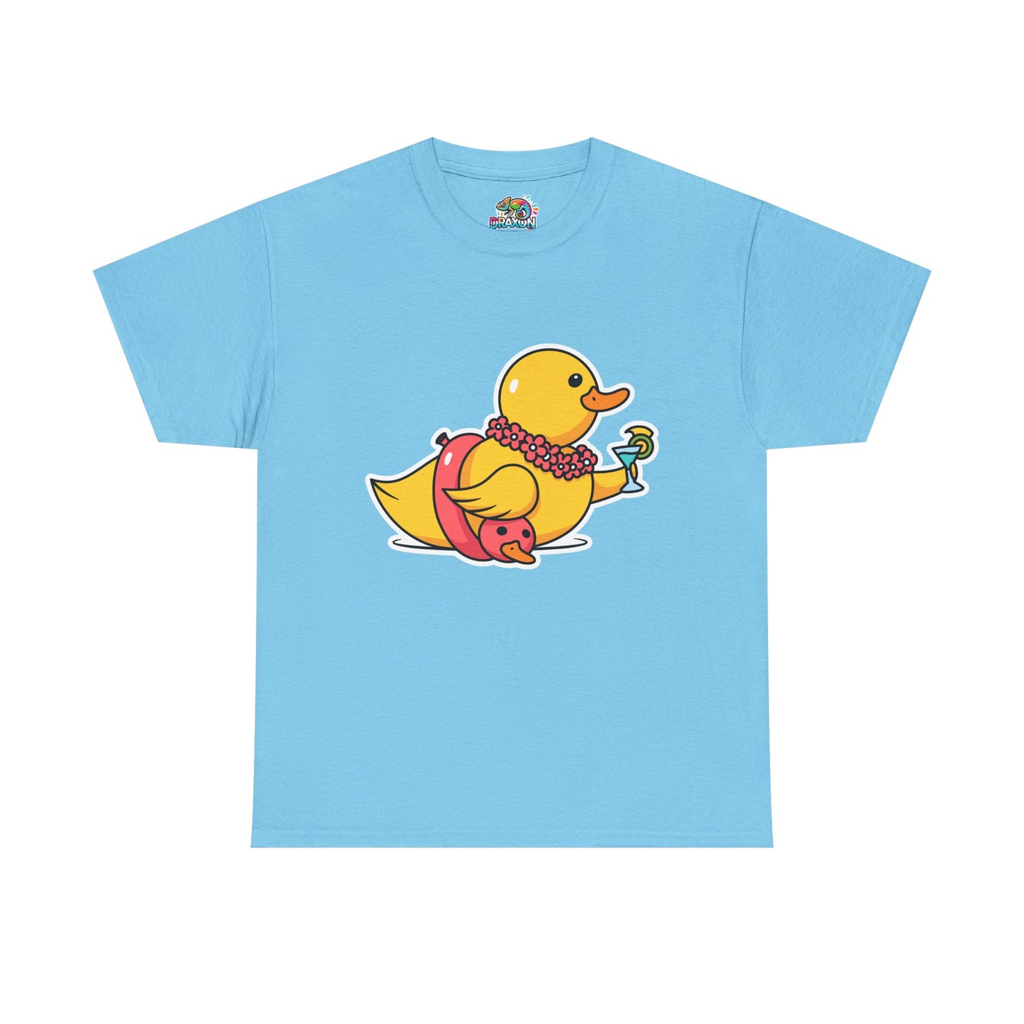 Unisex Heavy Cotton Tee (Tropical Duck)