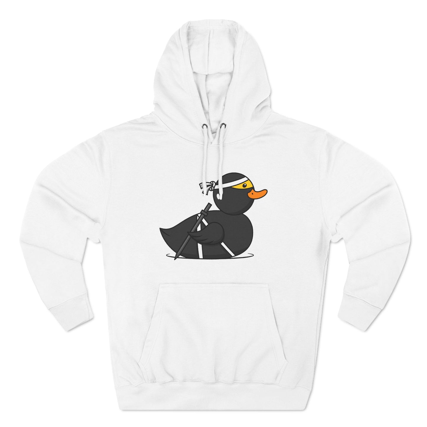 Three-Panel Fleece Hoodie (Ninja Duck)