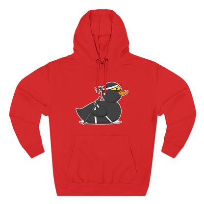 Three-Panel Fleece Hoodie (Ninja Duck)