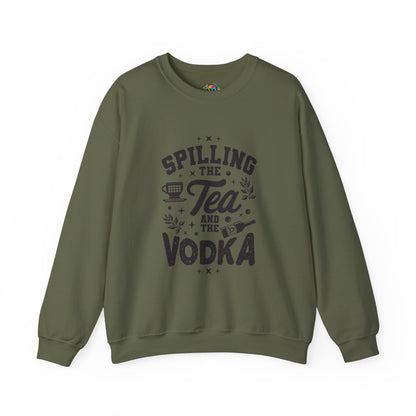 Unisex Heavy Blend™ Crewneck Sweatshirt (Spill Tea & Vodka)