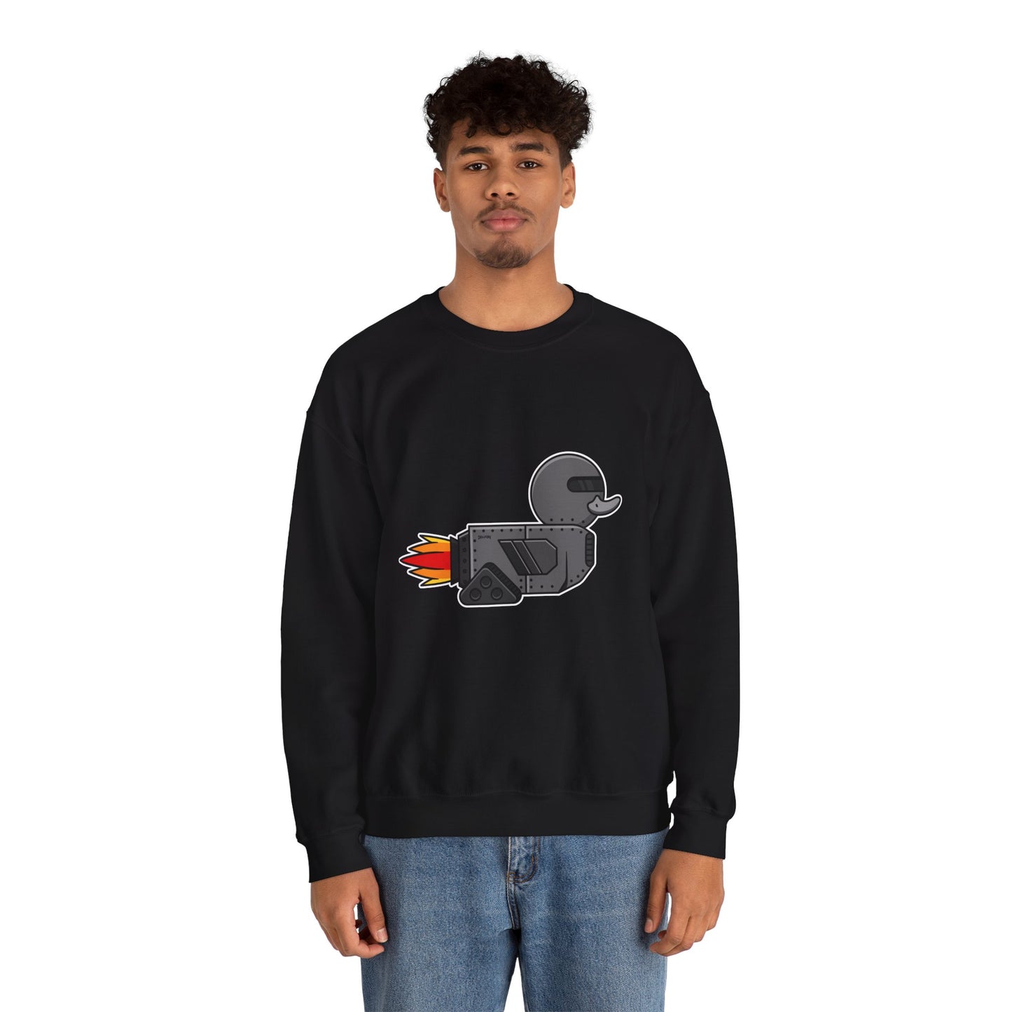 Unisex Heavy Blend™ Crewneck Sweatshirt (Robot Duck)
