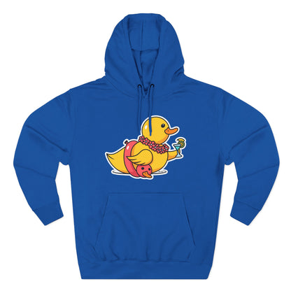 Three-Panel Fleece Hoodie (Tropical Duck)