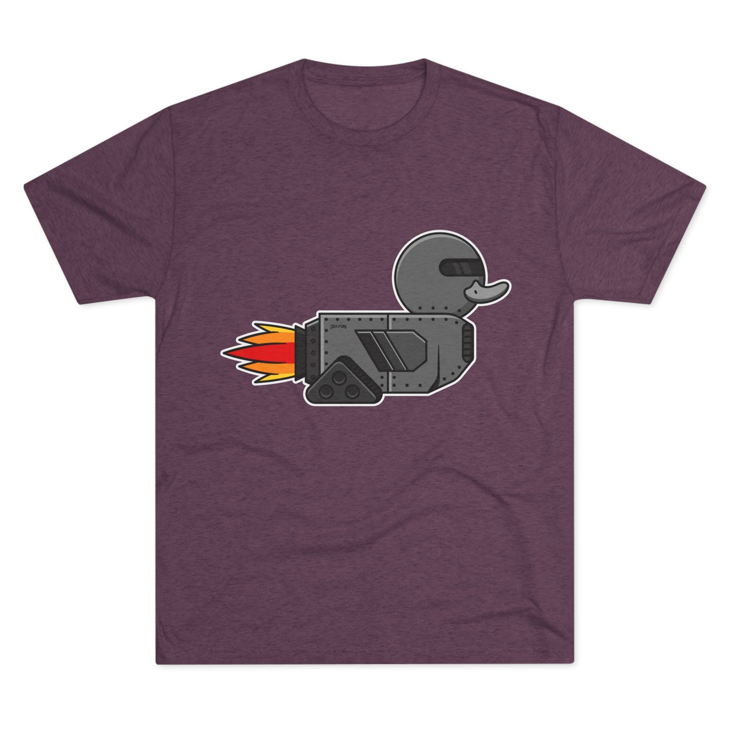 Unisex Tri-Blend Crew Tee (Robot Duck)
