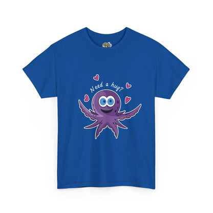 Unisex Heavy Cotton Tee (Octopus Hug)