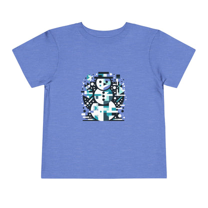 Toddler Short Sleeve Tee (Abstract Snowman)