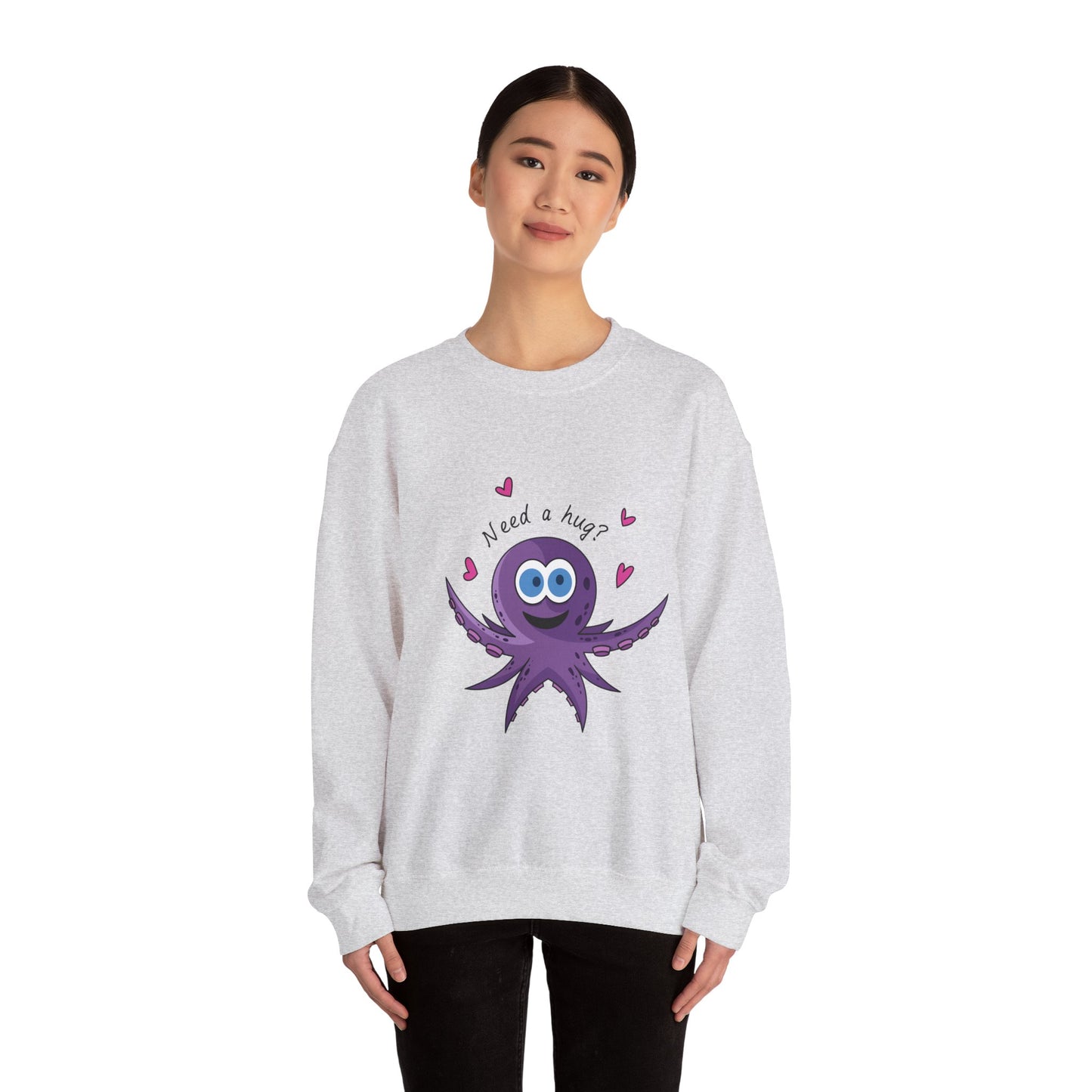 Unisex Heavy Blend™ Crewneck Sweatshirt (Octopus Hug)