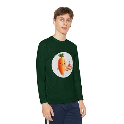 Youth Long Sleeve Competitor Tee (Carrot Cake)