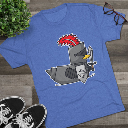 Unisex Tri-Blend Crew Tee (Knight Duck)