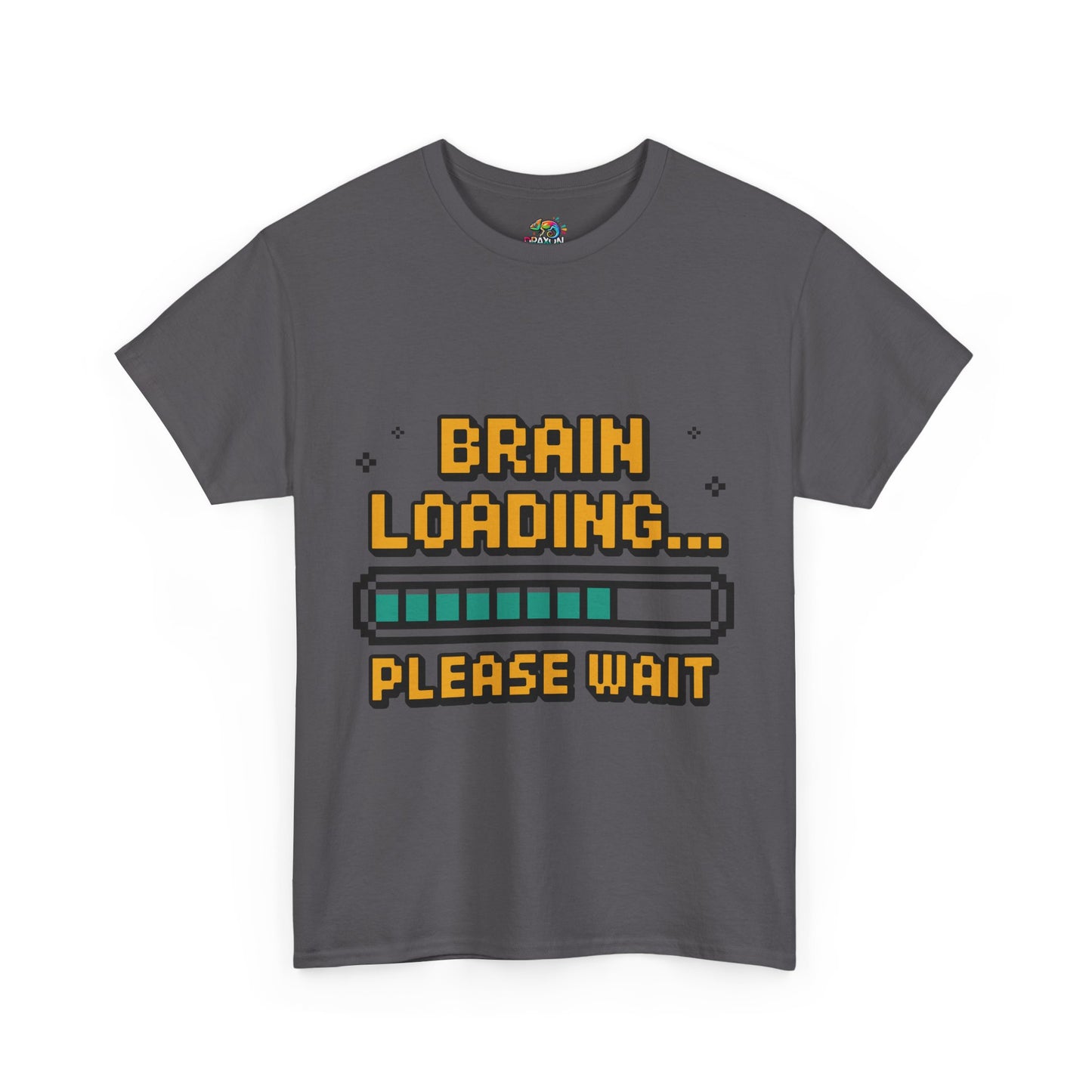 Unisex Heavy Cotton Tee (Brain Loading...Please Wait)
