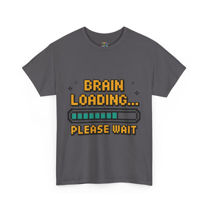 Unisex Heavy Cotton Tee (Brain Loading...Please Wait)