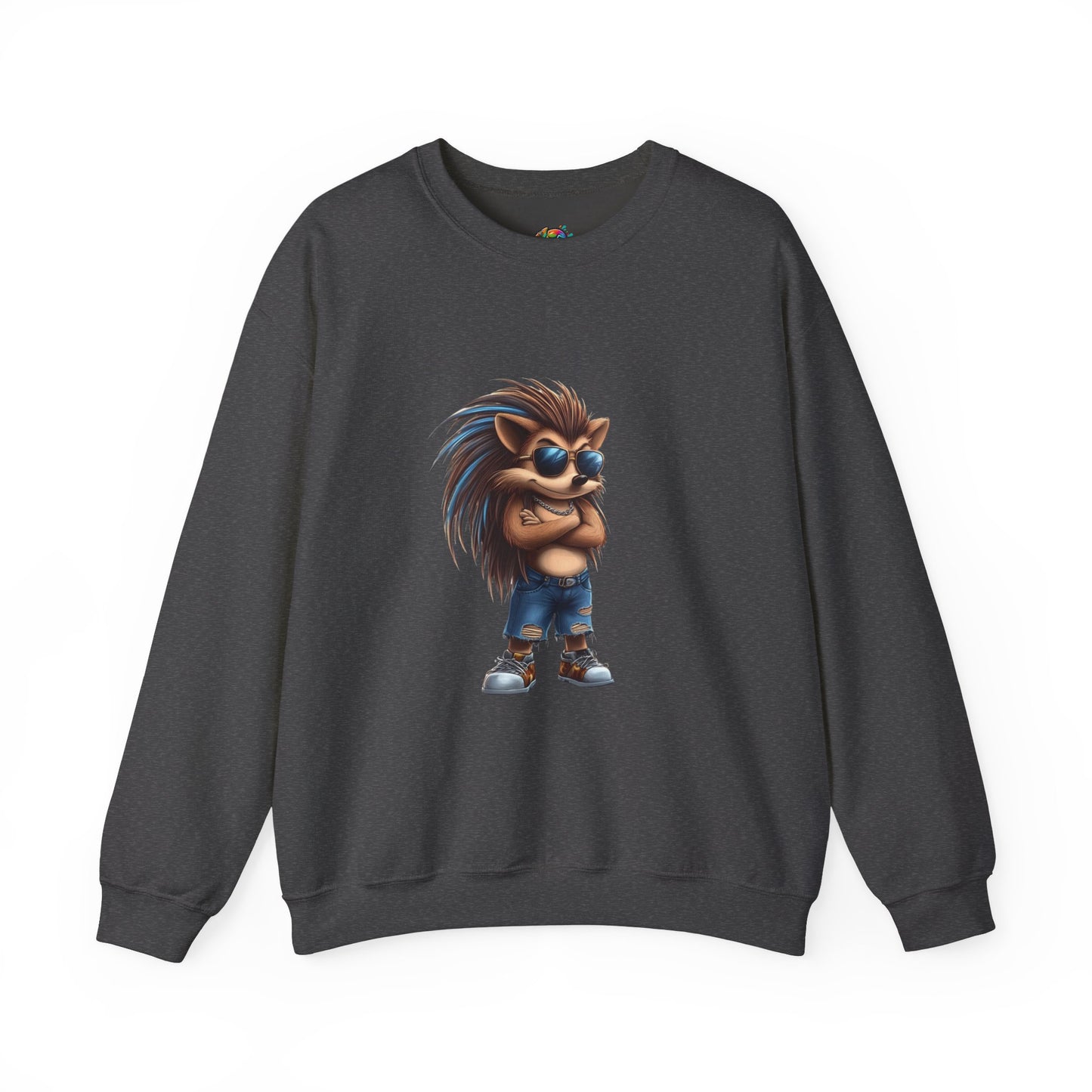 Unisex Heavy Blend™ Crewneck Sweatshirt (Cool Hedgehog)