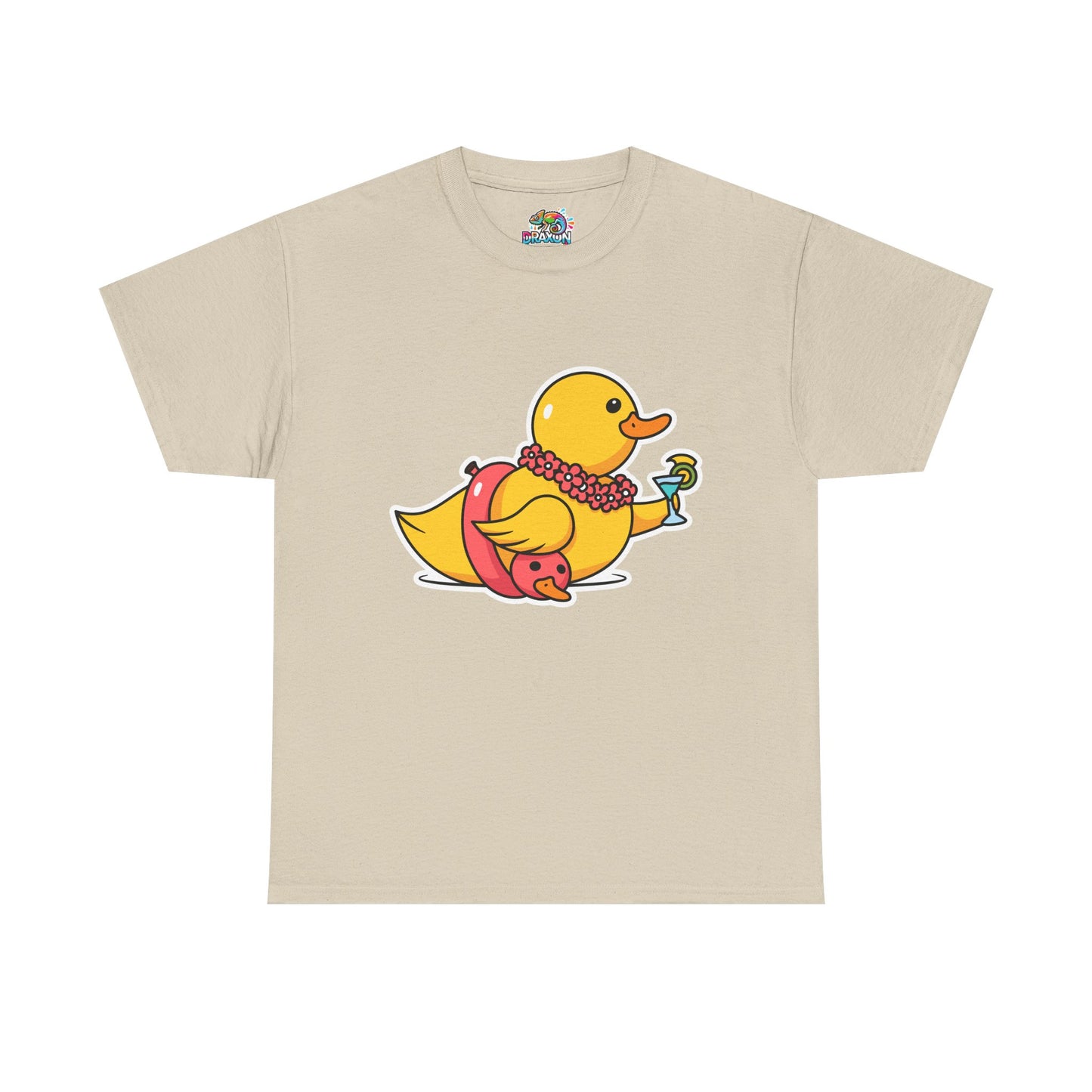 Unisex Heavy Cotton Tee (Tropical Duck)