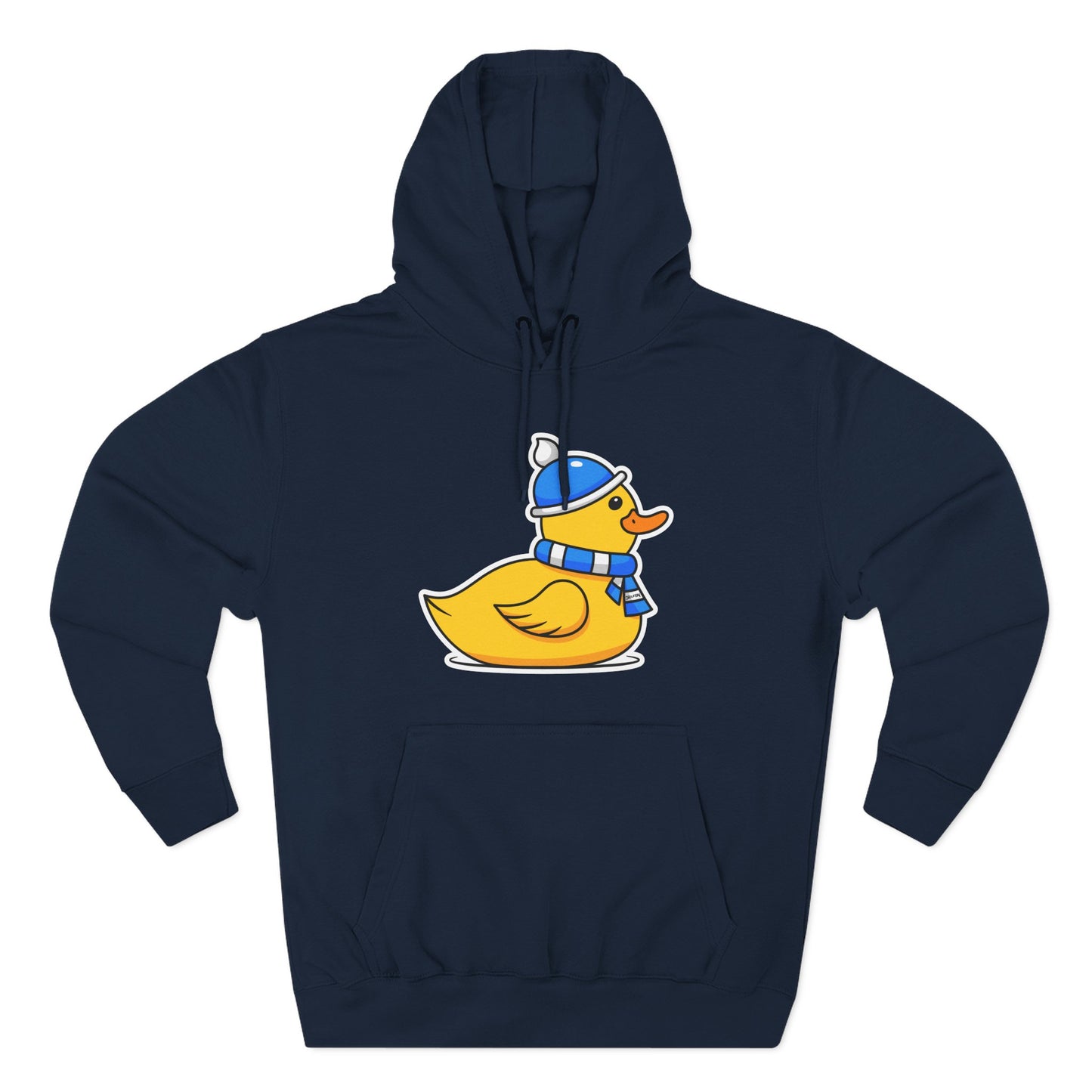 Three-Panel Fleece Hoodie (Chilly Duck)