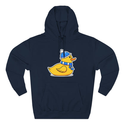 Three-Panel Fleece Hoodie (Chilly Duck)