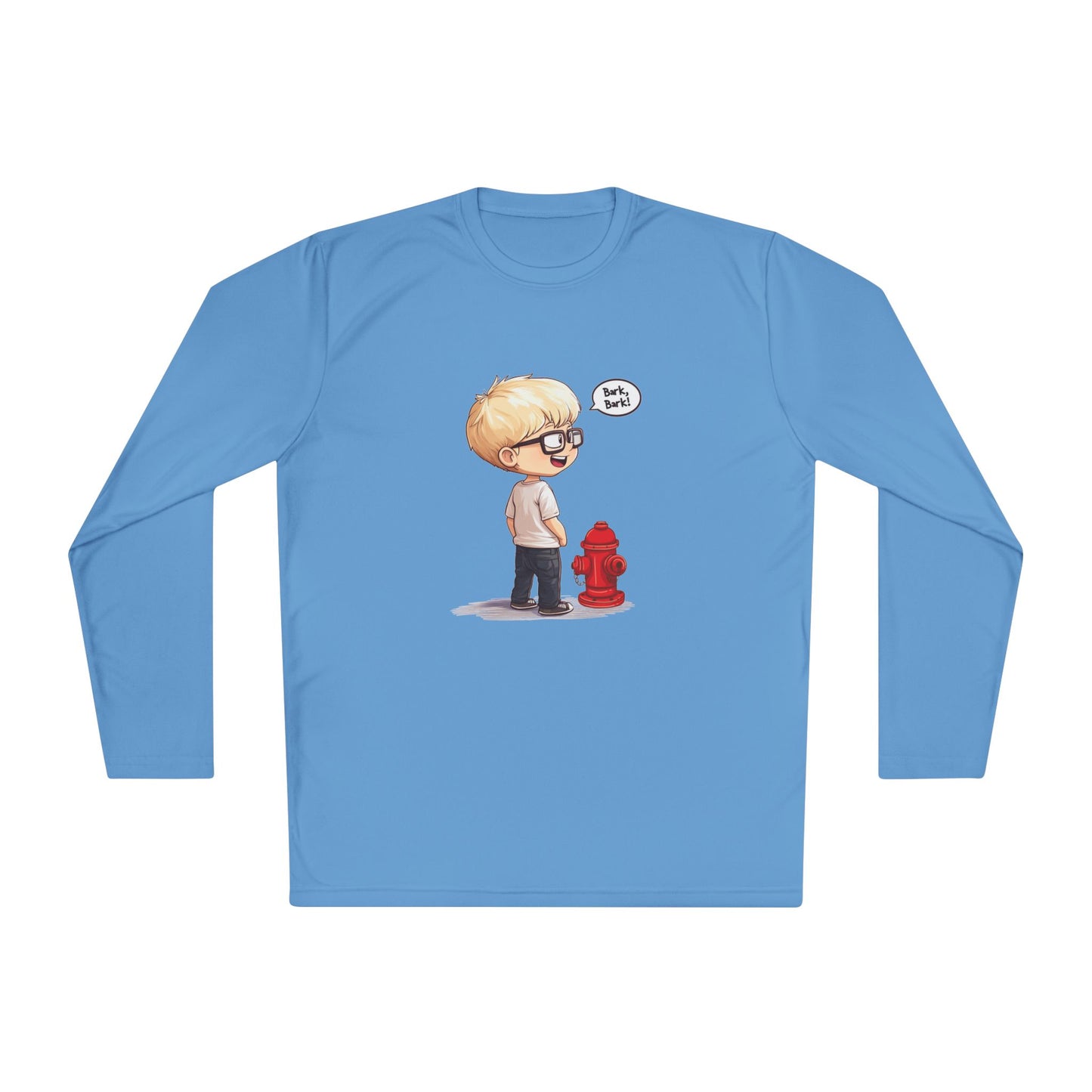 Unisex Lightweight Long Sleeve Tee (Bark Bark)