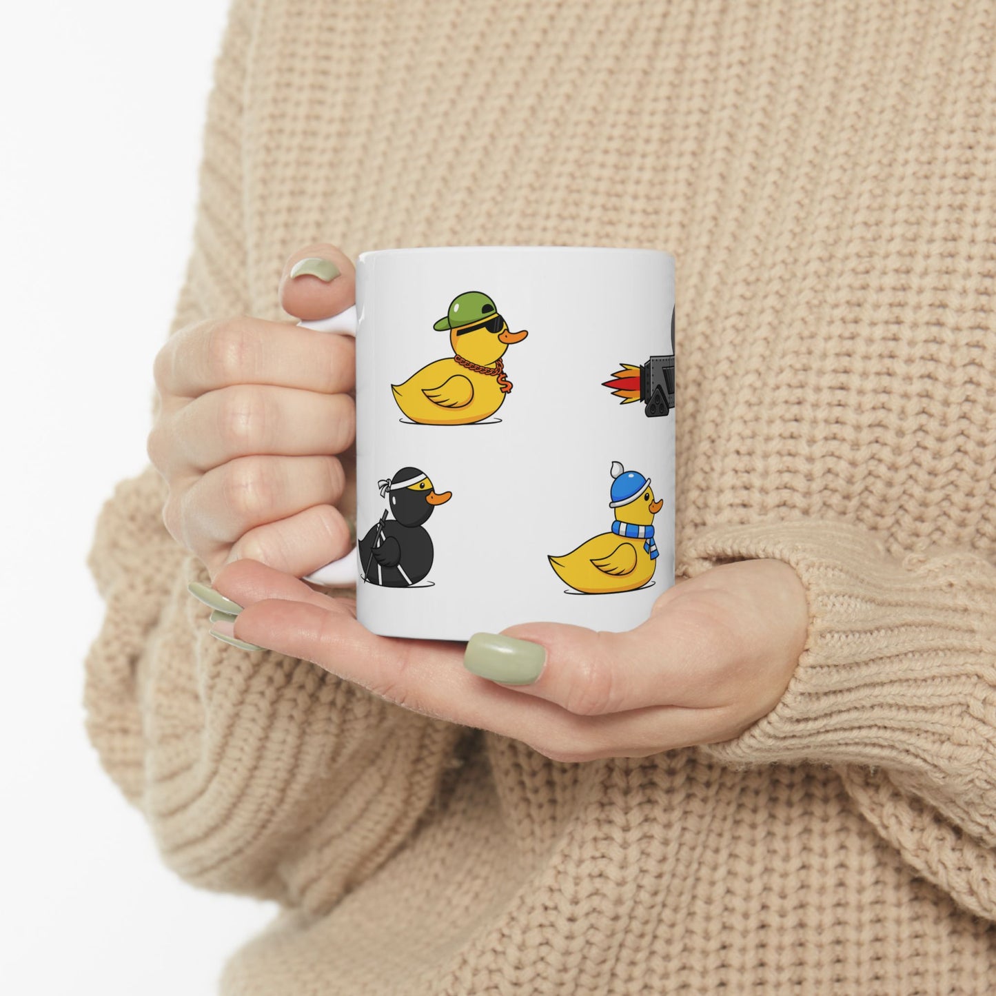 Cute Duck Illustration Coffee Cup - 11oz & 15oz (Different Ducks)