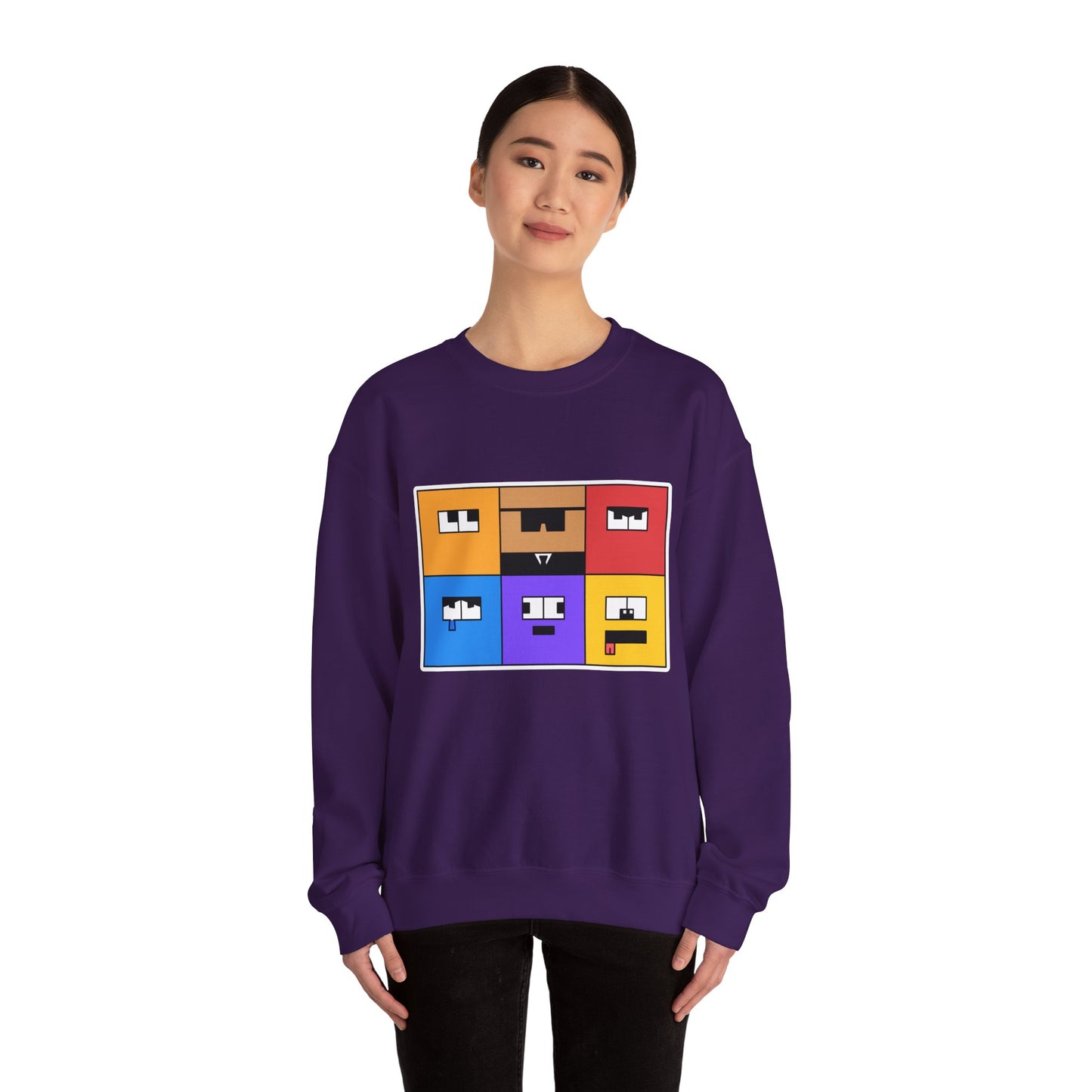 Unisex Heavy Blend™ Crewneck Sweatshirt (Emotion Blocks)