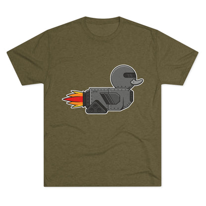 Unisex Tri-Blend Crew Tee (Robot Duck)