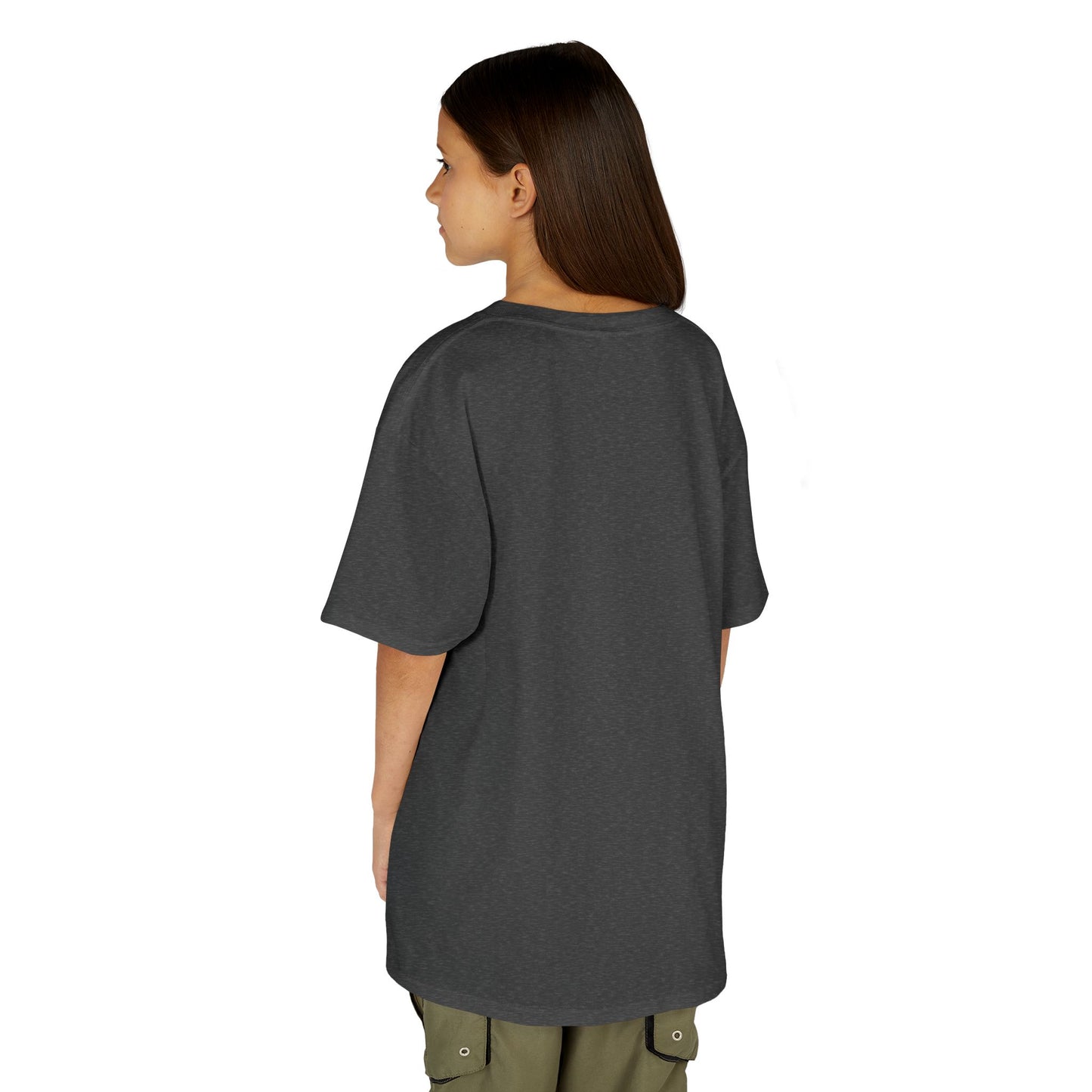 Kids Heavy Cotton T-Shirt (I'm not made for this - Snowmobiler)