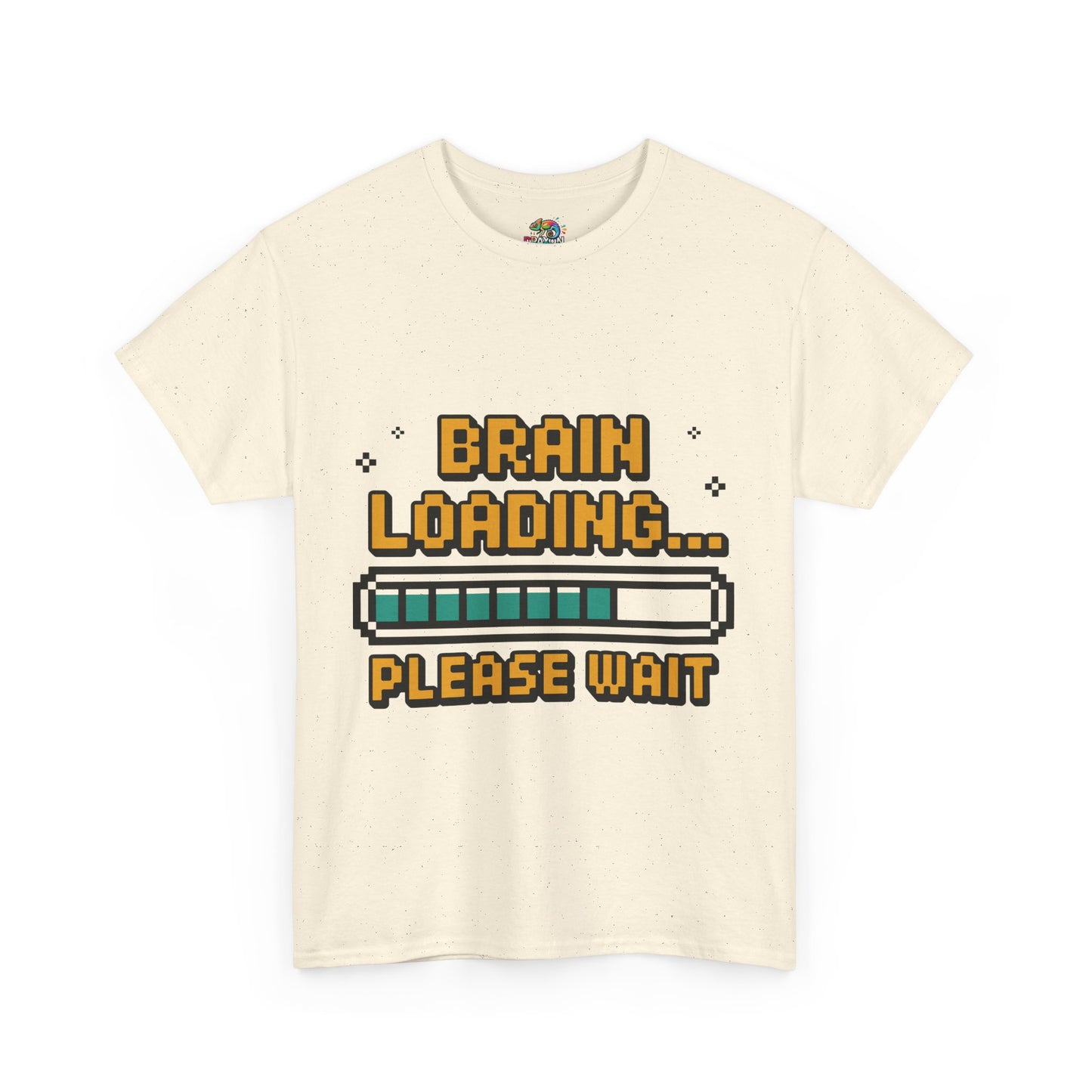 Unisex Heavy Cotton Tee (Brain Loading...Please Wait)
