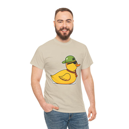 Unisex Heavy Cotton Tee (Gangster Duck)