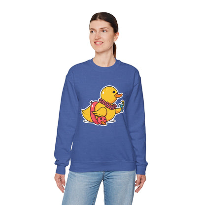 Unisex Heavy Blend™ Crewneck Sweatshirt (Tropical Duck)