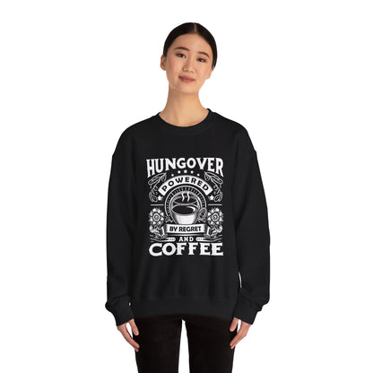 Unisex Heavy Blend™ Crewneck Sweatshirt (Hungover - Powered by Coffee)