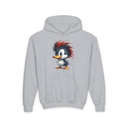 Youth Heavy Blend Hooded Sweatshirt (Red Hair Duck)