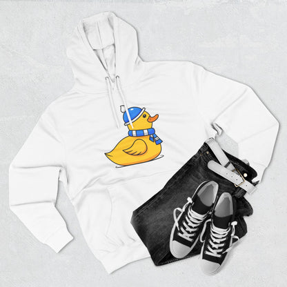 Three-Panel Fleece Hoodie (Chilly Duck)