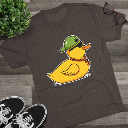 Unisex Tri-Blend Crew Tee (Ninja Duck)
