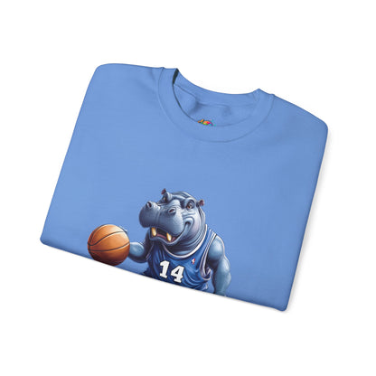 Unisex Heavy Blend™ Crewneck Sweatshirt (Hippo Baller)