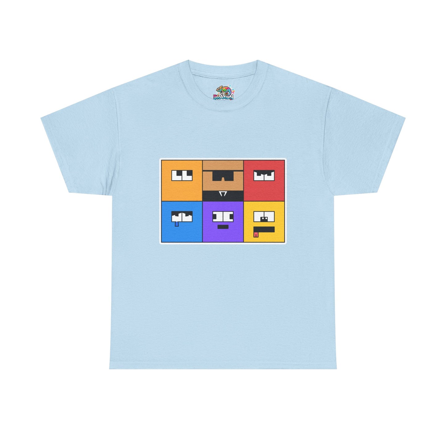 Unisex Heavy Cotton Tee (Emotion Blocks)