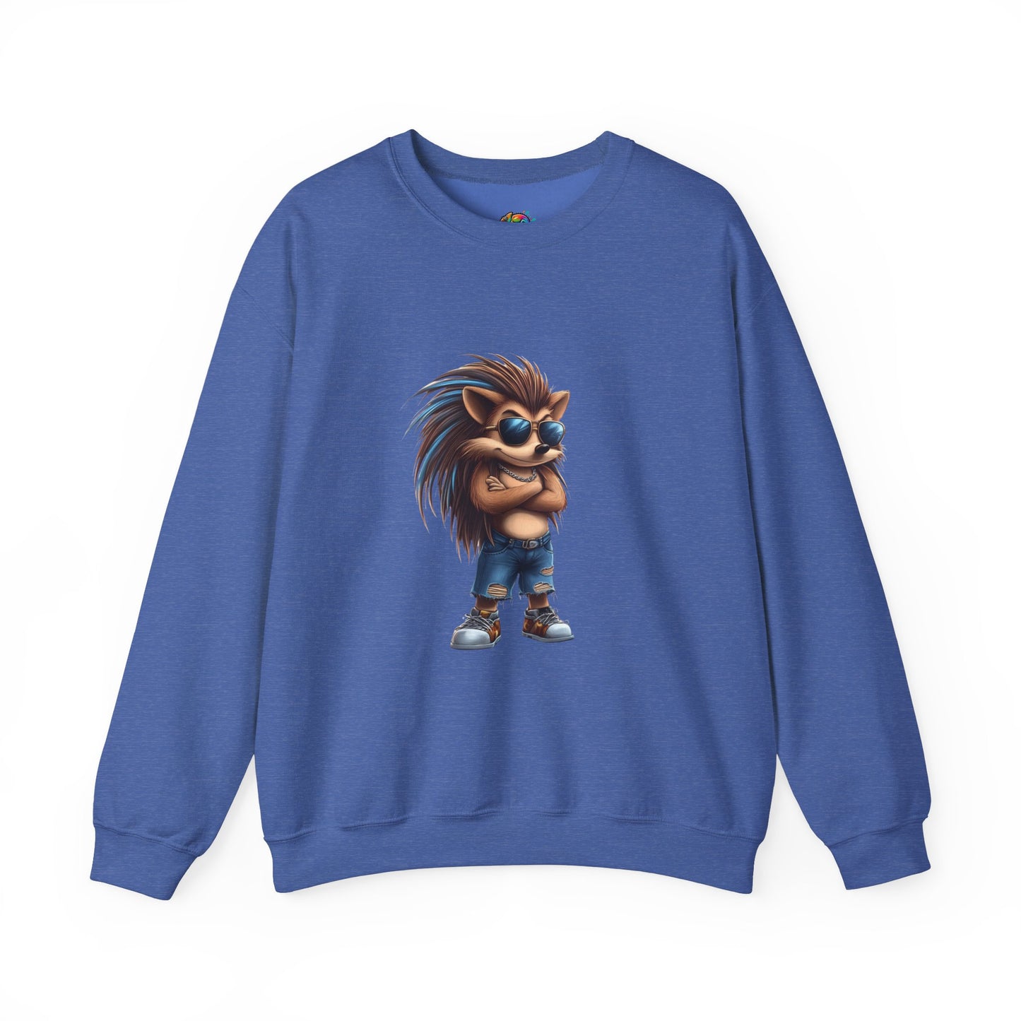 Unisex Heavy Blend™ Crewneck Sweatshirt (Cool Hedgehog)