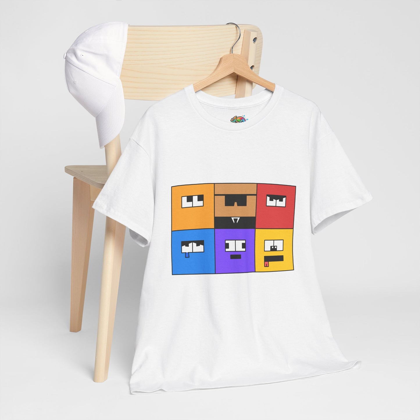 Unisex Heavy Cotton Tee (Emotion Blocks)