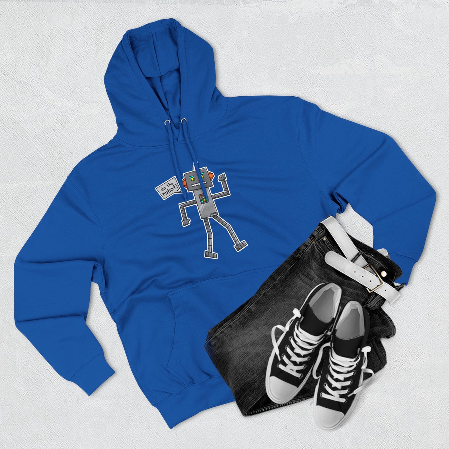 Three-Panel Fleece Hoodie (Do the Robot)