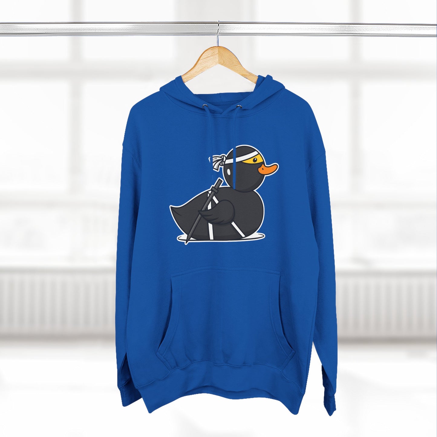Three-Panel Fleece Hoodie (Ninja Duck)