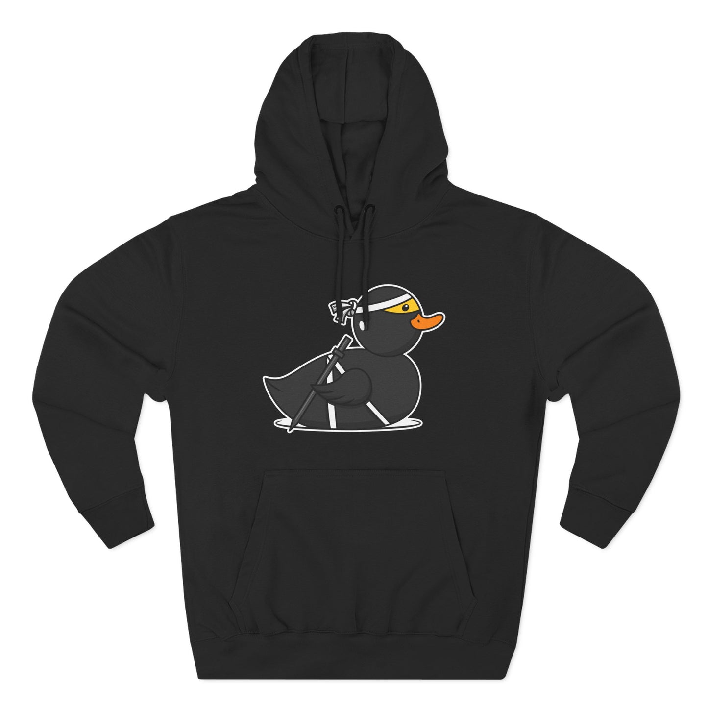 Three-Panel Fleece Hoodie (Ninja Duck)